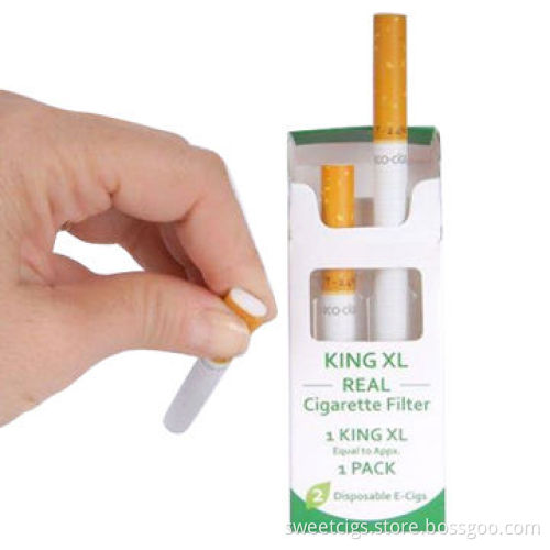 Disposable soft tip electronic cigarette, same as real cigarette